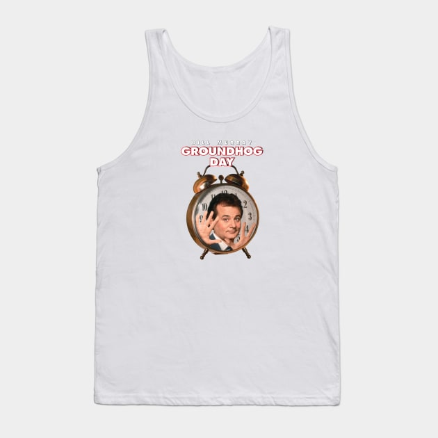 Groundhog Day Retro 90s Movie Comedy Tank Top by asheribtllo